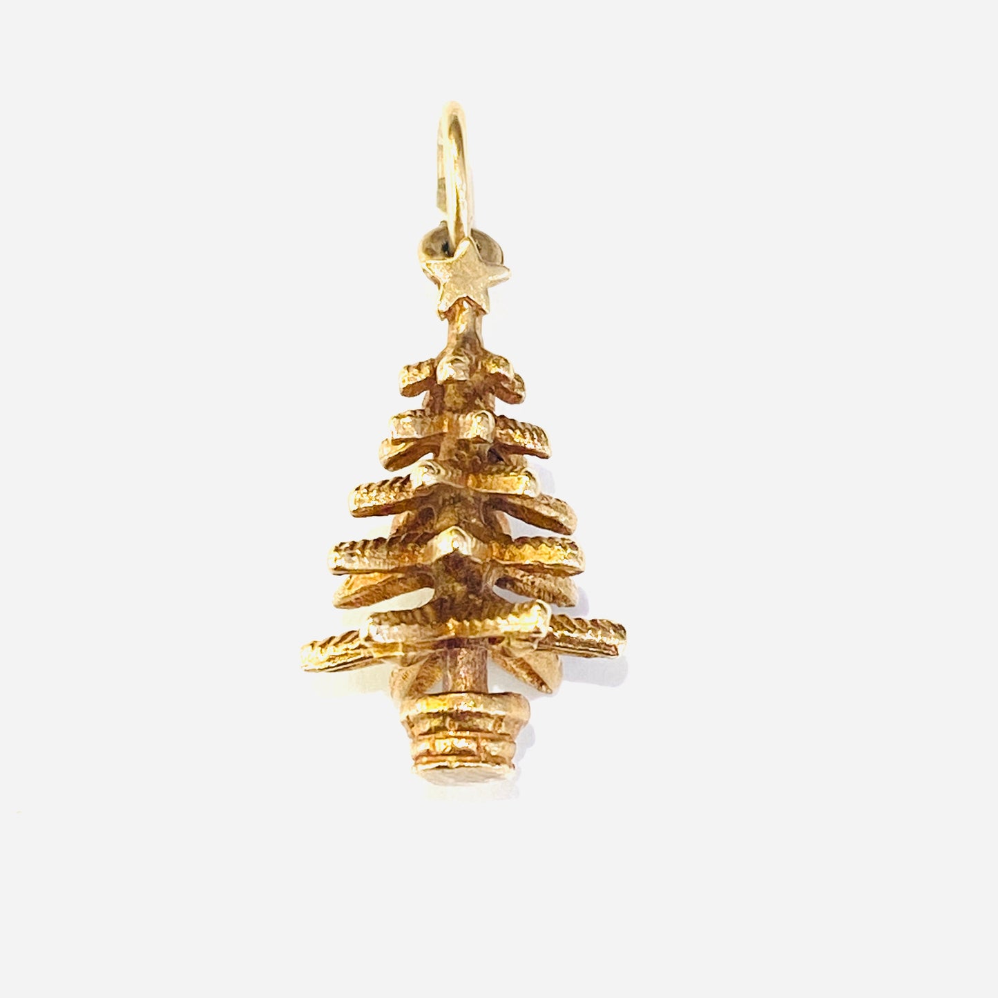9ct Yellow Gold Christmas Tree Charm Pre Loved