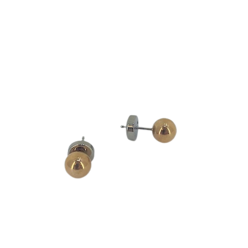 Fossil Stainless Steel Rose gold plated Ball Stud earrings JF01307