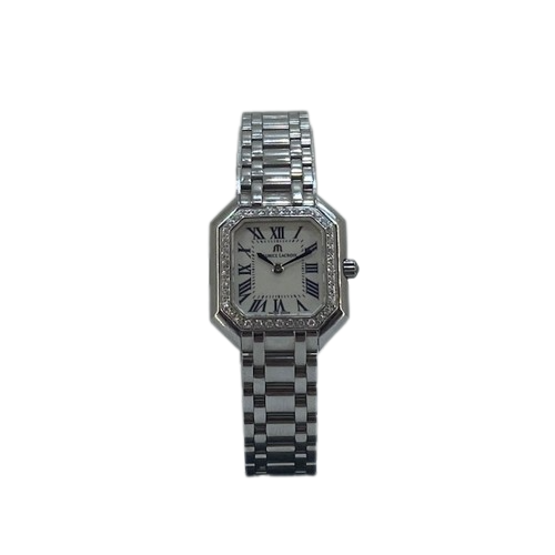 Maurice Lacroix Les Classiques Diamond Set Stainless Steel Bracelet Watch LC2021-SD502-110