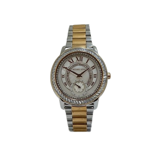 Michael Kors Madelyn 2 Tone Gold Plated Steel Bracelet Watch MK6288