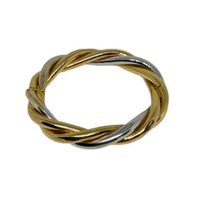 Load image into Gallery viewer, 9ct Gold Hollow Twist Hinged Bangle Pre Loved
