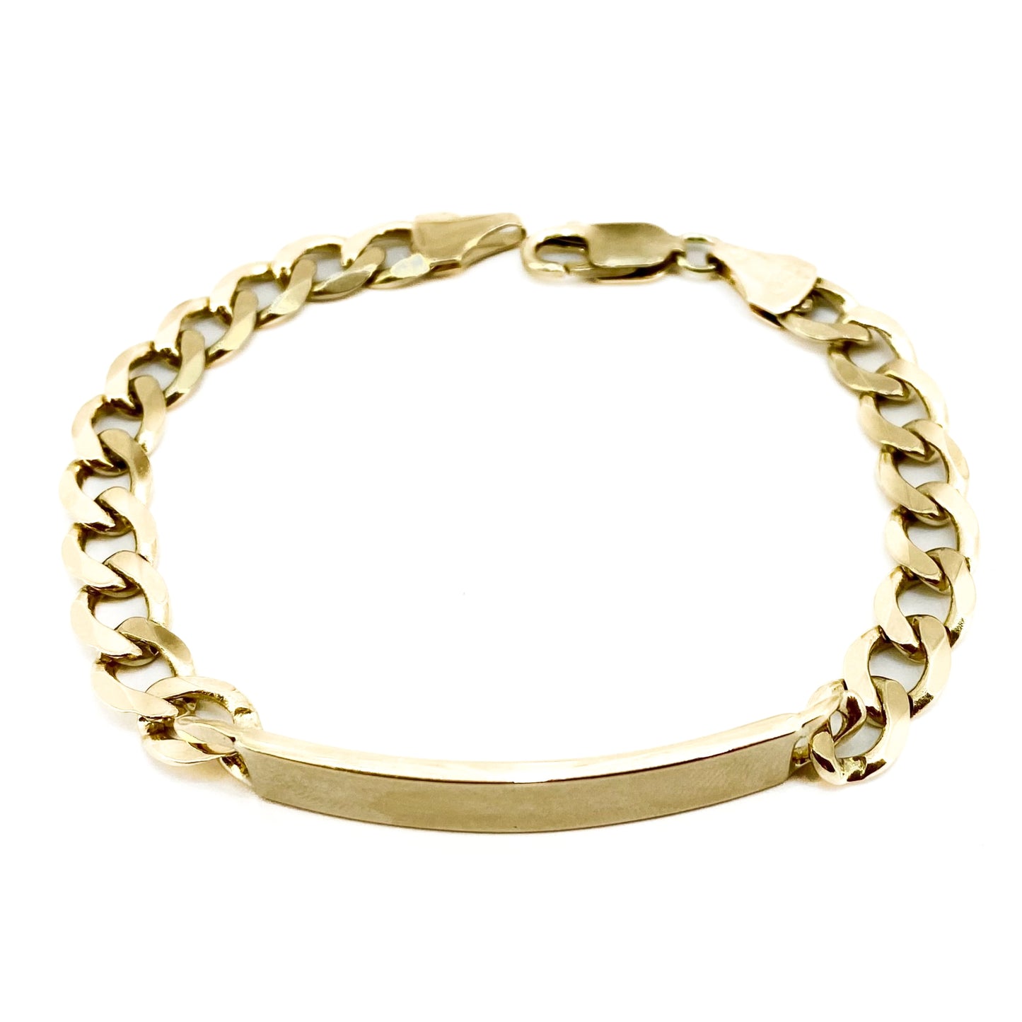 9ct Yellow Gold ID Curb Bracelet Pre-Loved