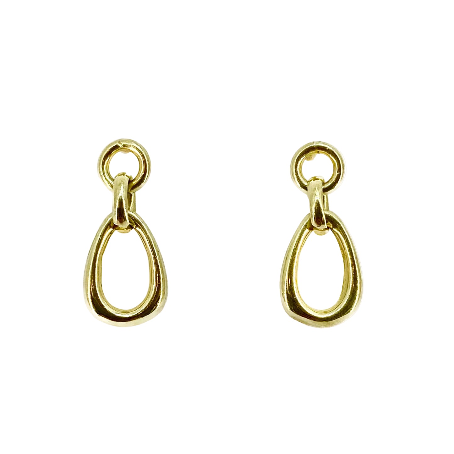 9ct Yellow Gold Drop Earrings Pre Loved
