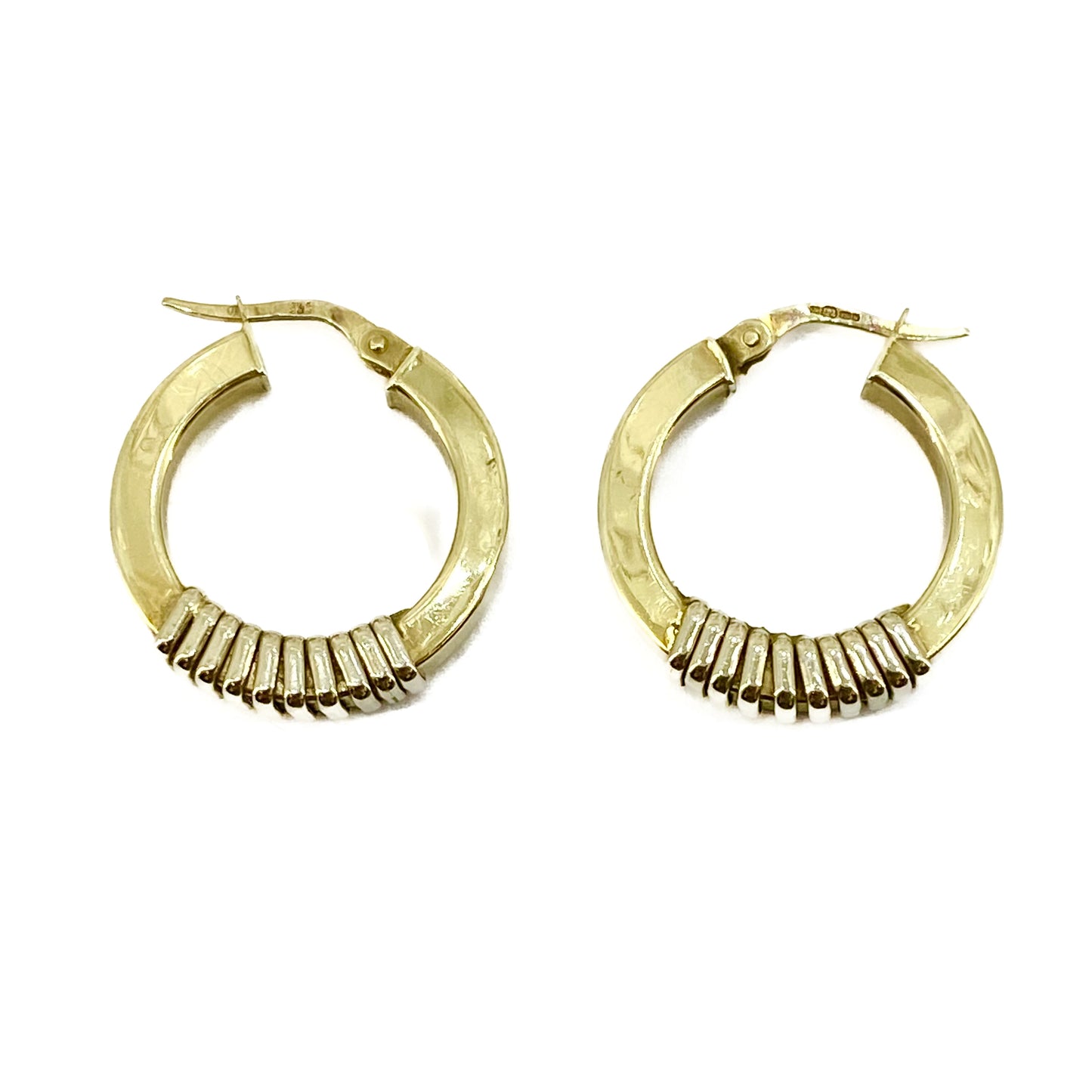 9ct Yellow Gold Hoop Earrings Pre Loved