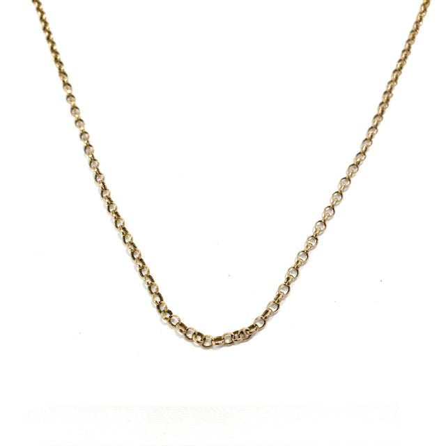 9ct Yellow Gold Belcher Chain Necklace Pre-Loved