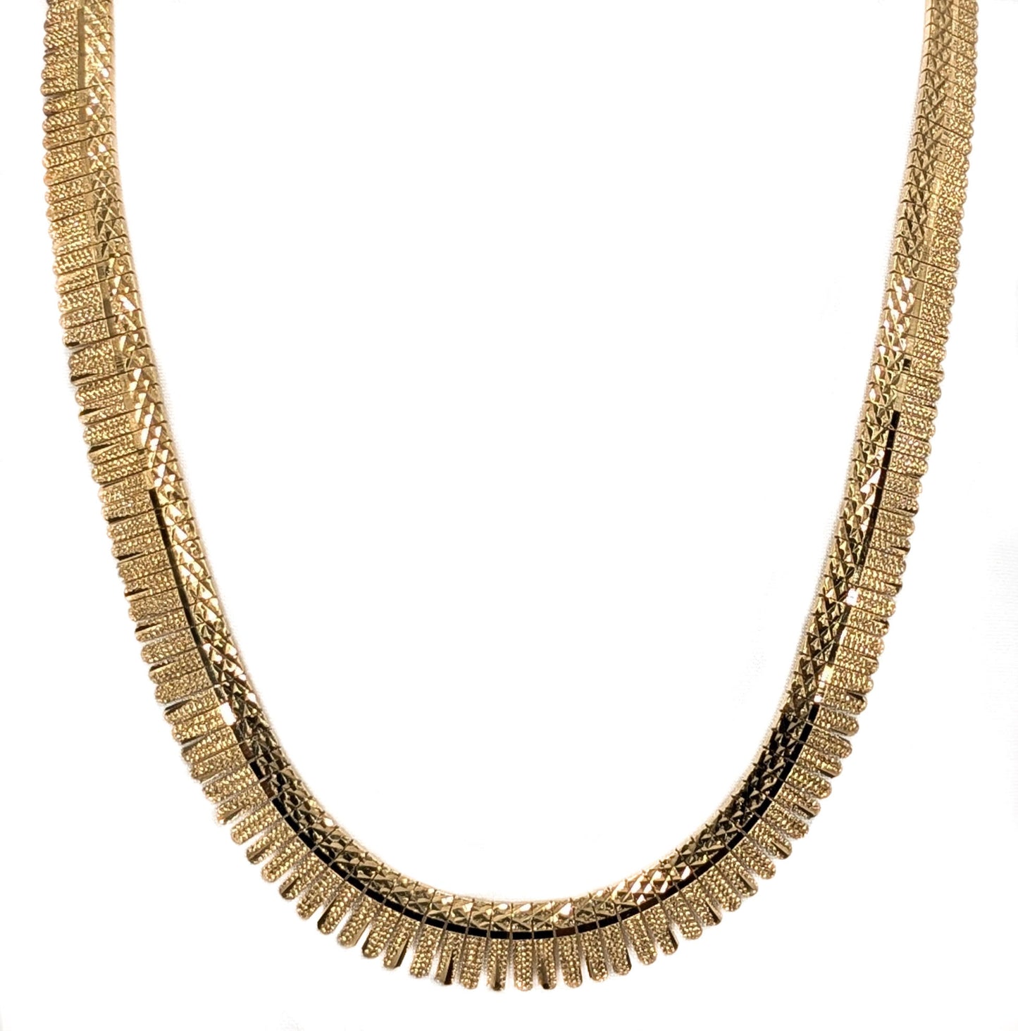 9ct Yellow Gold Fancy Link Necklet Pre Loved