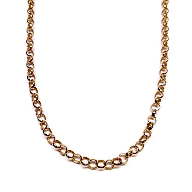 9ct Yellow Gold 20" Round Belcher Pre-Loved Necklace