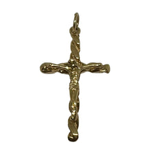 Load image into Gallery viewer, 9ct Yellow Gold Fancy Crucifix Pendant Pre Loved
