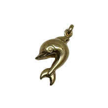 Load image into Gallery viewer, 14ct Yellow Gold Dolphin Charm Pendant Pre Loved
