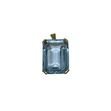 Load image into Gallery viewer, 9ct Yellow Gold Blue Topaz Set Pendant

