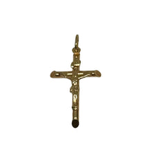 Load image into Gallery viewer, 9ct Yellow Gold Crucifix Pendant Pre Loved

