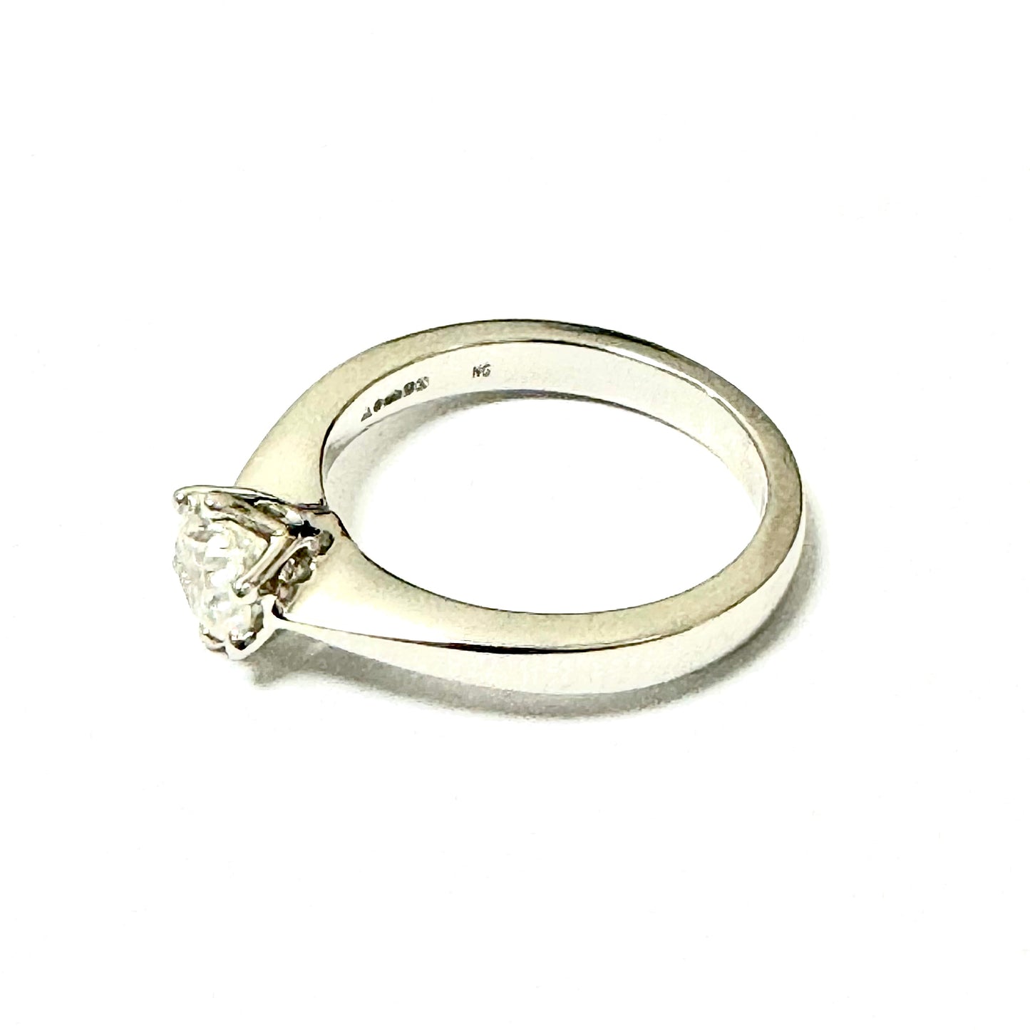 Platinum & Diamond Solitaire Ring 0.70ct - Pre-Loved