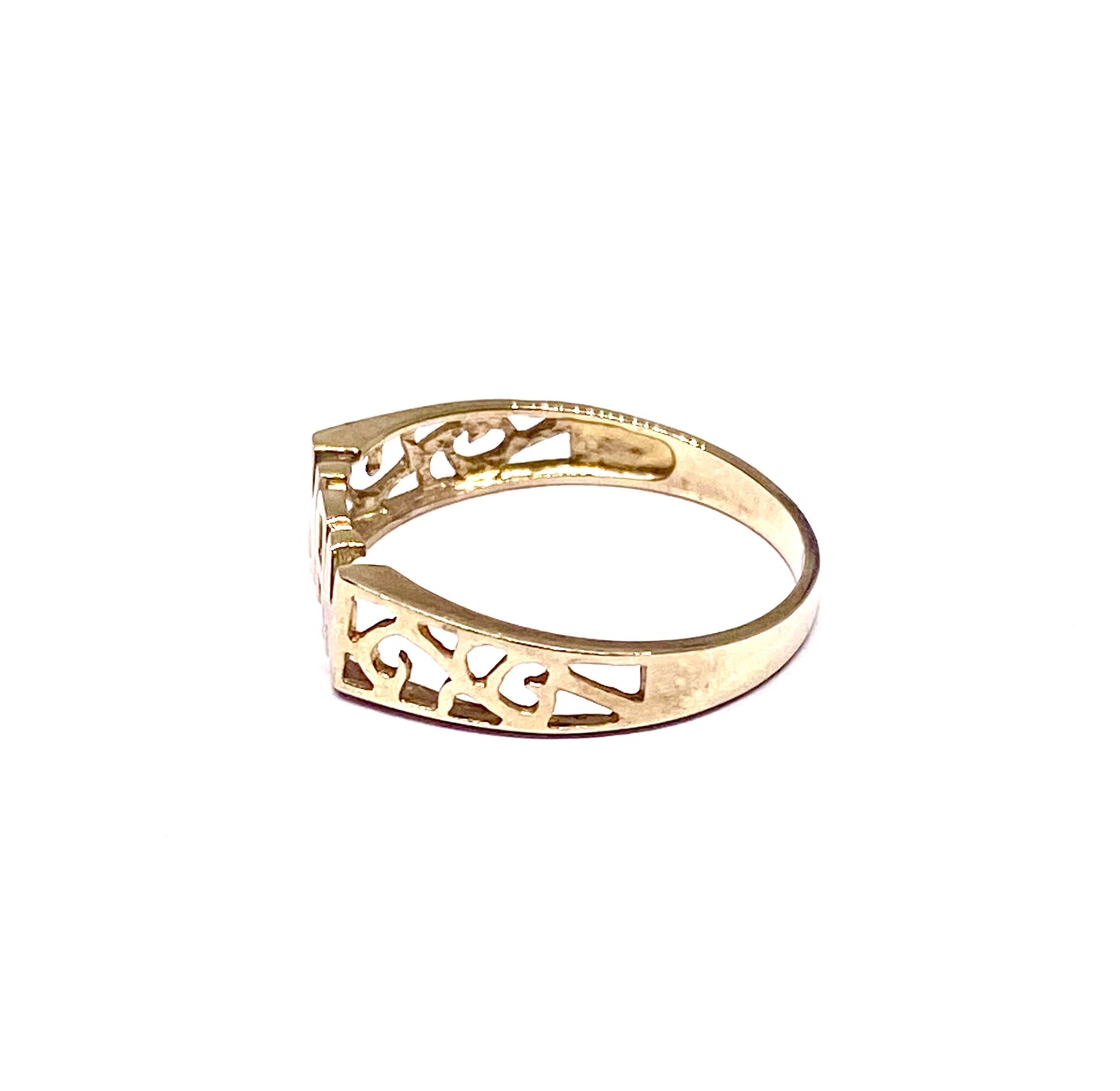 9ct Yellow Gold NAN Ring Pre-loved