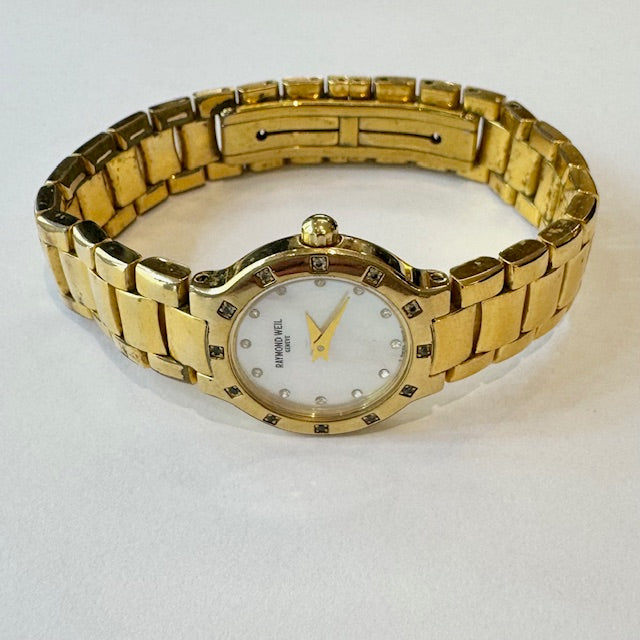 Raymond Weil Ladies Gold Coloured Watch Pre-Loved