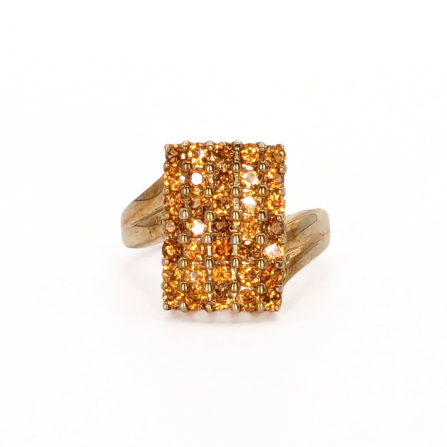9ct Yellow Gold Citrine Set Ring Pre Loved