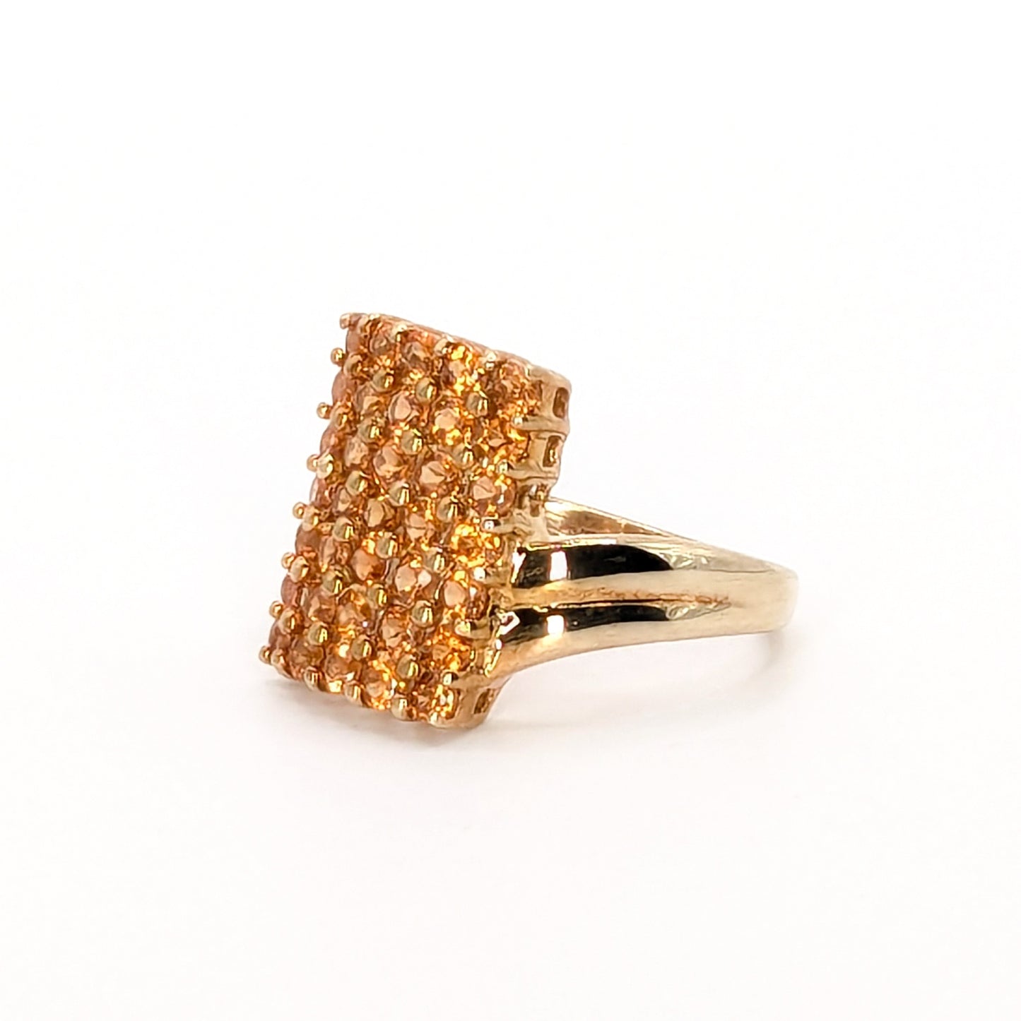 9ct Yellow Gold Citrine Set Ring Pre Loved