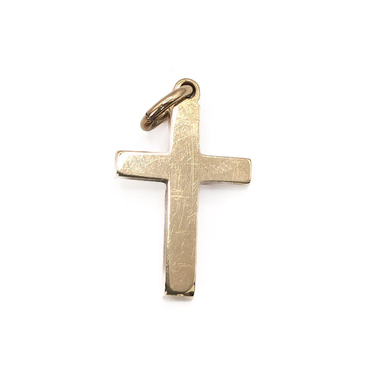 9ct Yellow Gold Small Cross Pendant Pre Loved