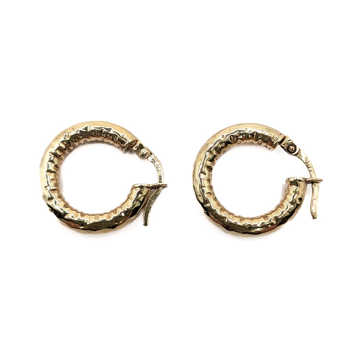 9ct Yellow Gold Hoop Earrings Pre Loved