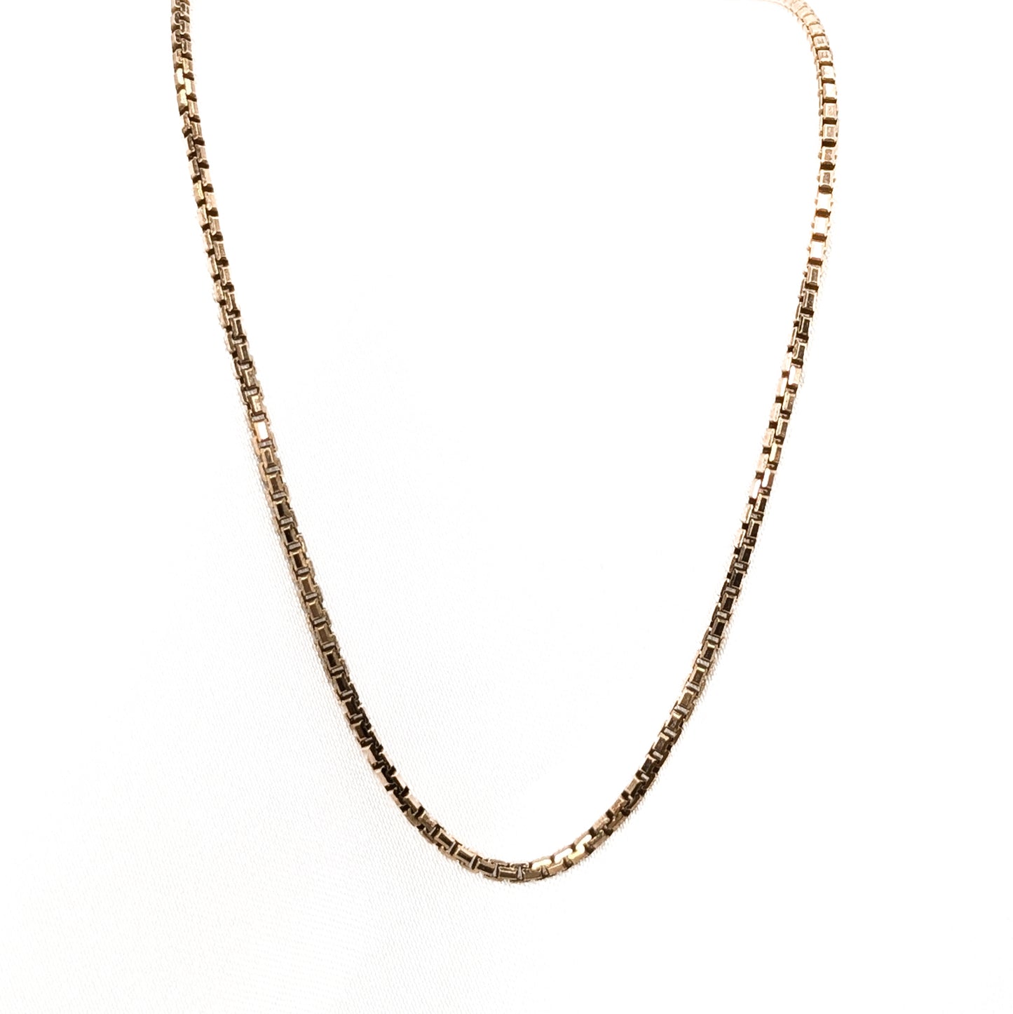 9ct Yellow Gold Fine Box Belcher Link Chain Pre Loved