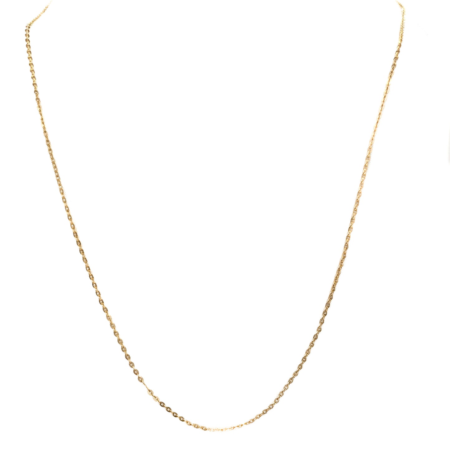 9ct Yellow Gold Fine Trace Link Chain Pre Loved