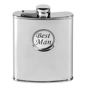 5097 6oz Stainless Steel Captive Flask Best Man Hip Flask