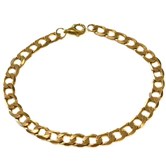 9ct Yellow Gold Curb Bracelet Pre-Loved
