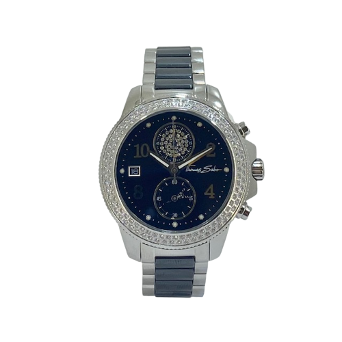 Thomas Sabo Glam & Soul S/S Black CZ set Ceramic Bracelet Watch  WA0055-222-203-38