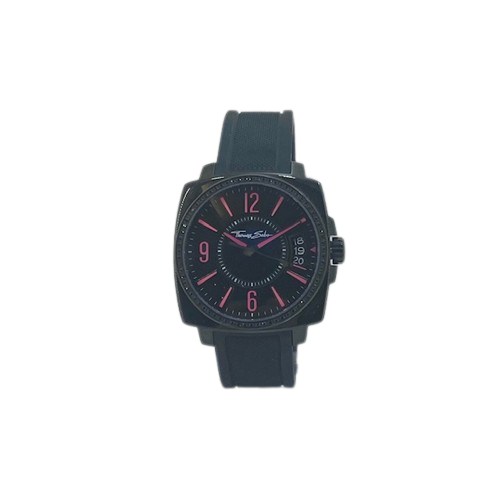 Thomas Sabo Rebel at Heart Black Stainless Steel Watch on Black Rubber Strap