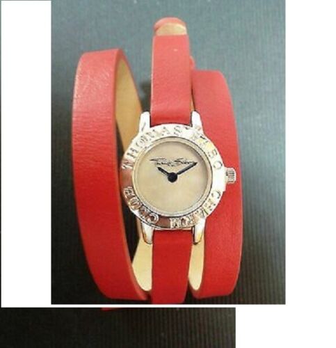 Thomas Sabo Ladies Charm Club Wrap Watch Red Leather