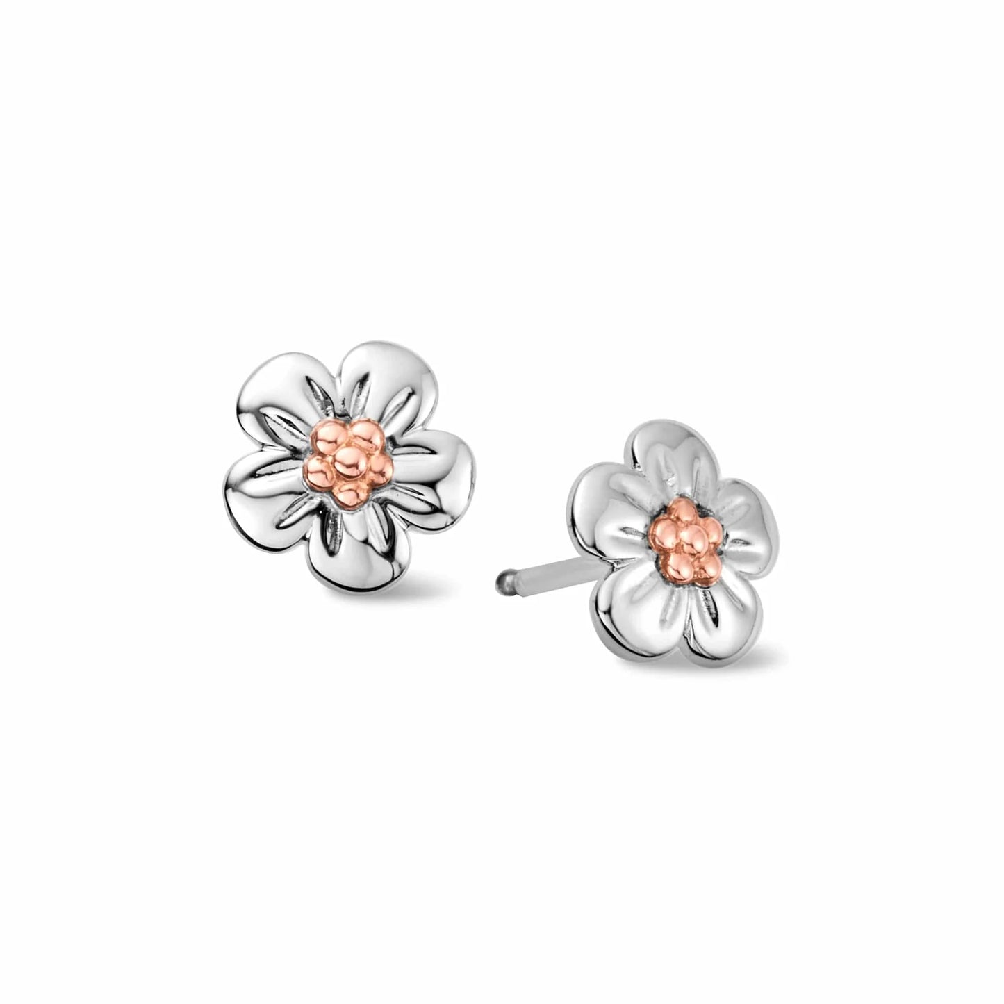 3SFMN0621 Clogau Silver/9ct gold Forget me Not Stud earrings £99
