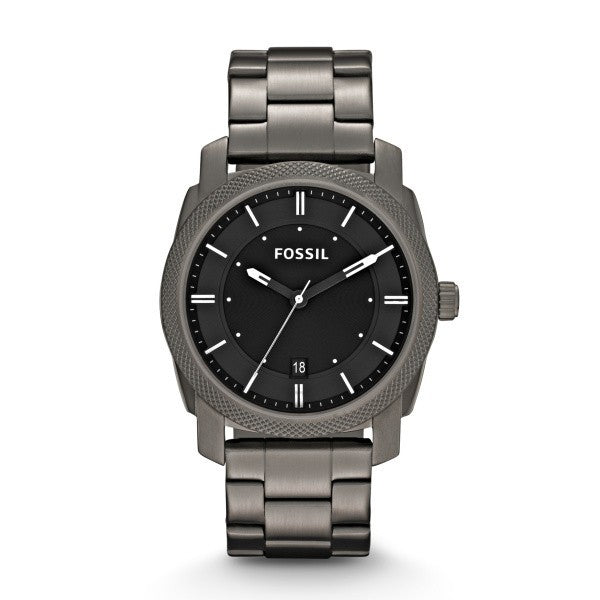 Fossil Machine Smoke Grey Stainless Steel Bracelet watch