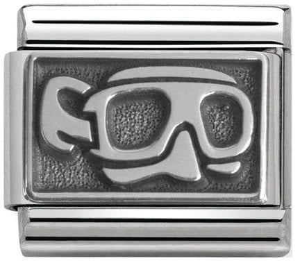 Nomination Classic Silver shine Scuba mask Charm 330102/11