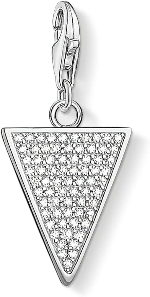 Thomas Sabo Sterling Silver CZ set Triangle charm