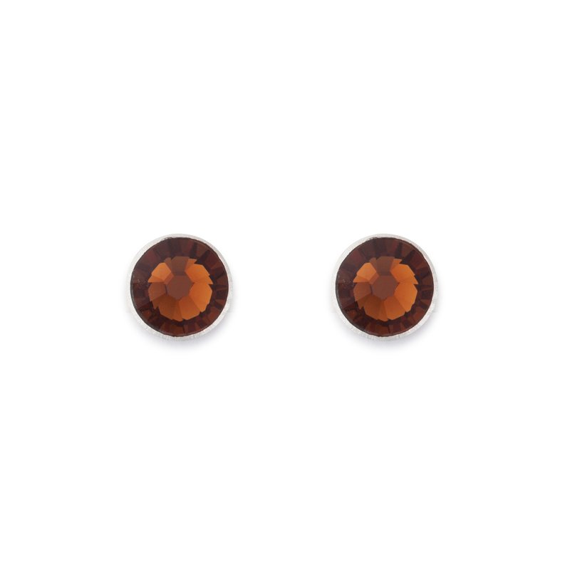 Coeur de Lion Red Bronze Stainless Steel stud earrings 0042/21-1100
