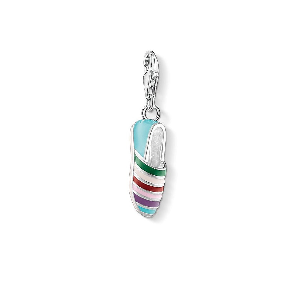 Thomas Sabo Sterling Silver Multi Colour Shoe Charm 1353-007-7