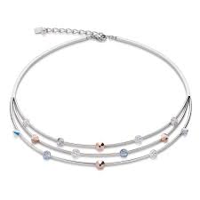 Coeur de Lion Stainless Steel beaded necklace 4917/10-1628