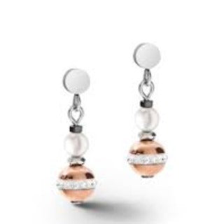 Coeur de Lion Stainless steel Crystal drop earrings 5049/21-1226