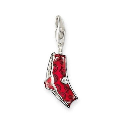 Thomas Sabo Stirling Silver Red Shorty charm Ref 0632-007-10