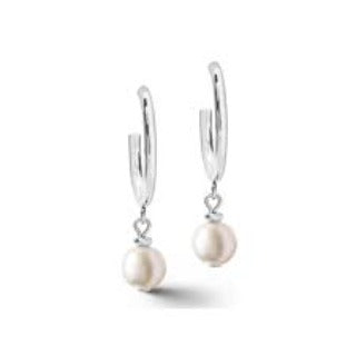 Coeur de Lion Stainless Steel Fresh water Pearl drop earrings 1100/21-1417