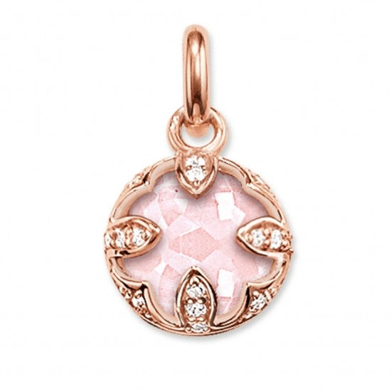 THOMAS SABO Rose Gold Cubic Zirconia Fancy Round Pendant ref PE685-537-9
