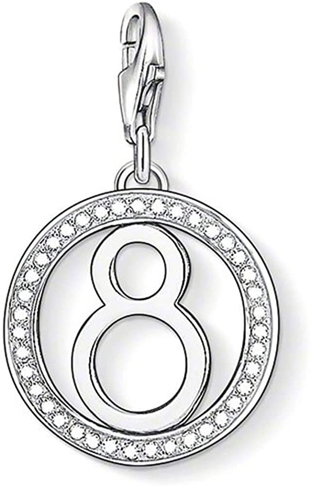Thomas Sabo Sterling Silver Number 8 Charm 1049-051-14