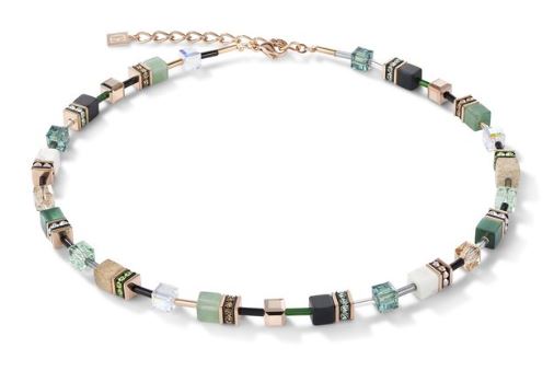 Coeur De Lion Geo Cube Multi Coloured Necklace 4905/10-0510