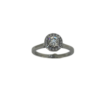 Load image into Gallery viewer, 18ct White Gold &amp; Diamond Halo Ring 0.50ct - Pre-Loved
