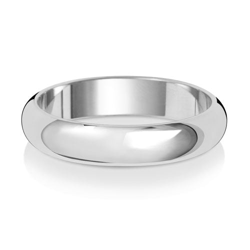 4MM D Shaped Wedding Ring