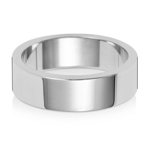 6MM Flat Flat Wedding Ring
