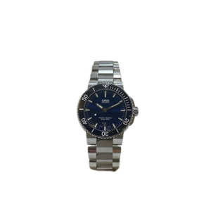 ORIS Aquis Date Blue Steel Bracelet Watch 01 733 7653 4135