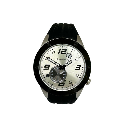 Nomination Watch on Black Silicone 077000/017 (NEW)