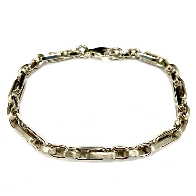 9ct White Gold Adagio Link Bracelet 7.5"