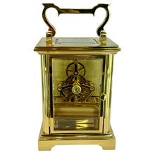 Load image into Gallery viewer, 1430 Woodford Brass Skeletal Quartz Carriage Clock £545
