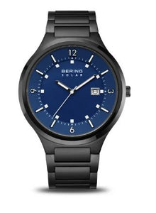 14442-727 Bering Black Stainless Steel Solar Bracelet Watch